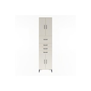 Arges Dolap 3 Raflı 4 Çekmeceli 4 Kapaklı 60x30x243 Aytaşı-aytaşı