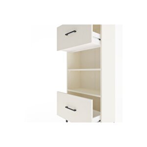 Arges Dolap 2 Raflı 2 Çekmeceli 60x30x134 Aytaşı-aytaşı