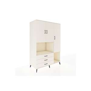 Kronos Dolap 6 Raflı 3 Çekmeceli 3 Kapaklı 132x59x195 Aytaşı-aytaşı/aytaşı