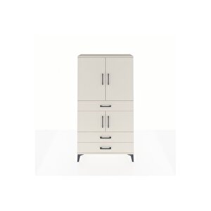 Arges Dolap 3 Raflı 3 Çekmeceli 4 Kapaklı 88x30x163 Aytaşı-aytaşı