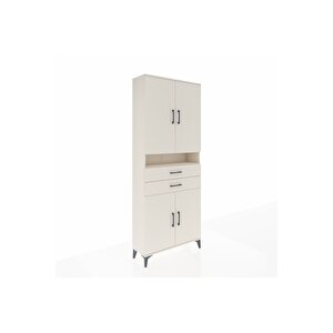 Arges Dolap 5 Raflı 2 Çekmeceli 4 Kapaklı 88x30x221 Aytaşı-aytaşı