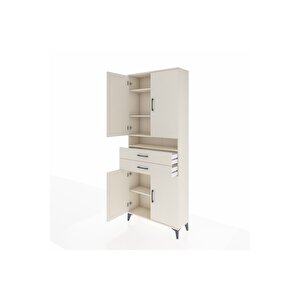 Arges Dolap 5 Raflı 2 Çekmeceli 4 Kapaklı 88x30x221 Aytaşı-aytaşı