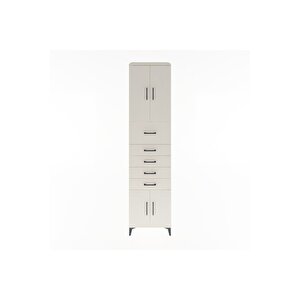 Hyperion Dolap 2 Raflı 5 Çekmeceli 4 Kapaklı 60x44x243 Aytaşı-aytaşı