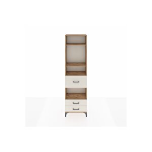 Arges Dolap 4 Raflı 3 Çekmeceli 60x30x221 Çam-aytaşı