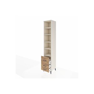 Hyperion Dolap 5 Raflı 3 Çekmeceli 44x44x243 Aytaşı-çam