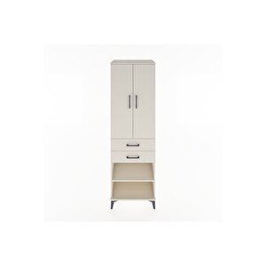 Hyperion Dolap 2 Raflı 2 Çekmeceli Tek Askılı 60x44x195 Aytaşı-aytaşı