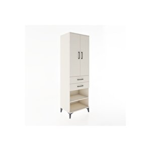 Hyperion Dolap 2 Raflı 2 Çekmeceli Tek Askılı 60x44x195 Aytaşı-aytaşı