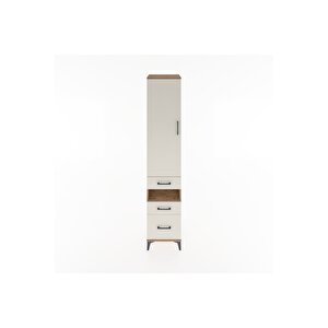 Hyperion Dolap 3 Raflı 3 Çekmeceli Tek Askılı 44x44x221 Çam-aytaşı