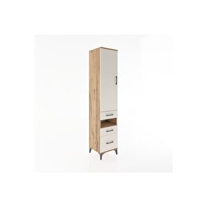 Hyperion Dolap 3 Raflı 3 Çekmeceli Tek Askılı 44x44x221 Çam-aytaşı