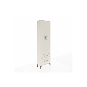 Arges Dolap 3 Raflı 2 Çekmeceli Tek Askılı 60x30x221 Aytaşı-aytaşı