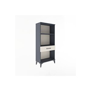 Arges Dolap 2 Raflı Tek Çekmeceli 60x30x134 Antrasit-aytaşı