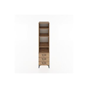 Hyperion Dolap 4 Raflı 3 Çekmeceli 44x44x182 Çam-çam