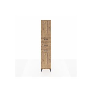 Arges Dolap 3 Raflı 3 Çekmeceli 2 Kapaklı 44x30x221 Çam-çam