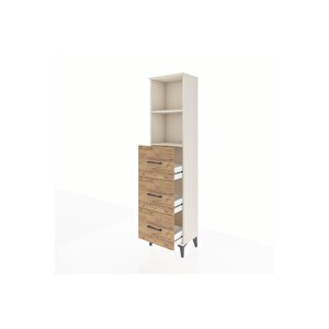 Arges Dolap 2 Raflı 3 Çekmeceli 44x30x182 Aytaşı-çam