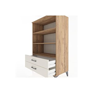 Hyperion Dolap 3 Raflı 2 Çekmeceli 88x44x134 Çam-aytaşı