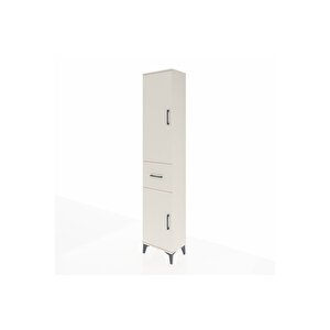 Arges Dolap 3 Raflı Tek Çekmeceli Tek Askılı 44x30x221 Aytaşı-aytaşı