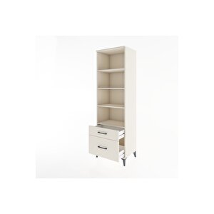 Hyperion Dolap 4 Raflı 2 Çekmeceli 60x44x195 Aytaşı-aytaşı