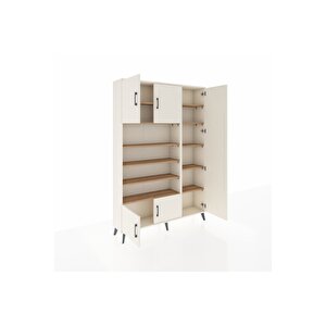 Arges Dolap 11 Raflı 5 Kapaklı 132x30x195 Aytaşı-aytaşı/çam