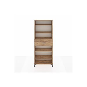 Arges Dolap 5 Raflı Tek Çekmeceli 88x30x221 Çam-çam