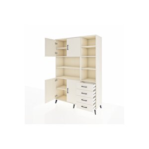 Hyperion Gardrop 9 Raflı 4 Çekmeceli 4 Kapaklı 132x44x195 Aytaşı-aytaşı