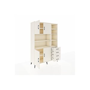 Hyperion Gardrop 9 Raflı 4 Çekmeceli 4 Kapaklı 132x44x195 Aytaşı-aytaşı