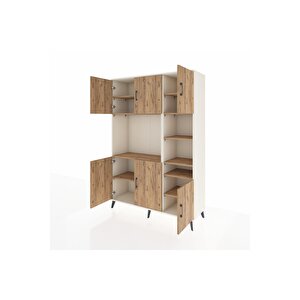 Hyperion Gardrop 10 Raflı 6 Kapaklı 132x44x195 Aytaşı-çam