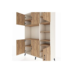 Hyperion Gardrop 10 Raflı 6 Kapaklı 132x44x195 Aytaşı-çam