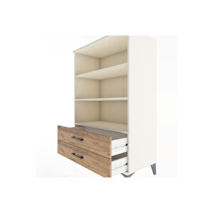 Hyperion Dolap 3 Raflı 2 Çekmeceli 88x44x134 Aytaşı-çam