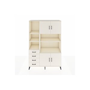 Hyperion Gardrop 8 Raflı 4 Çekmeceli 4 Kapaklı 132x44x195 Aytaşı-aytaşı