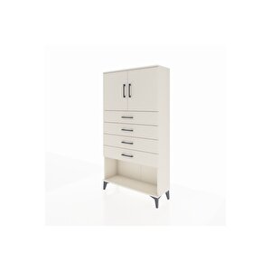 Arges Dolap 2 Raflı 4 Çekmeceli 2 Kapaklı 88x30x163 Aytaşı-aytaşı