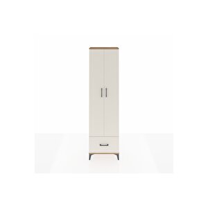 Arges Dolap 3 Raflı Tek Çekmeceli Tek Askılı 60x30x221 Çam-aytaşı