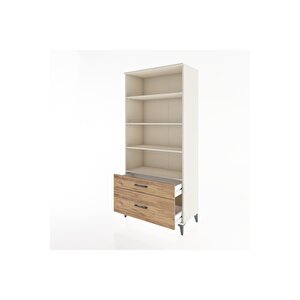 Hyperion Dolap 4 Raflı 2 Çekmeceli 88x44x195 Aytaşı-çam