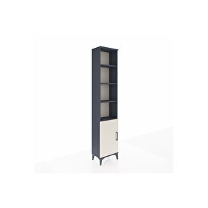 Arges Dolap 5 Raflı Tek Kapaklı 44x30x221 Antrasit-aytaşı