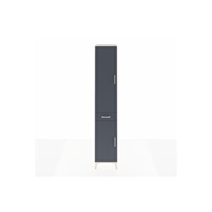 Hyperion Dolap 4 Raflı Tek Çekmeceli Tek Askılı 44x44x243 Aytaşı-antrasit