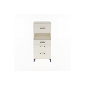 Arges Dolap Tek Raflı 4 Çekmeceli 60x30x134 Aytaşı-aytaşı