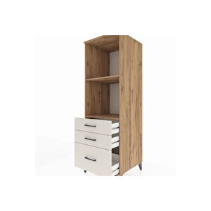 Kronos Dolap 2 Raflı 3 Çekmeceli 60x59x182 Çam-aytaşı