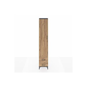 Hyperion Dolap 5 Raflı 2 Çekmeceli Tek Kapaklı 44x44x243 Antrasit-çam