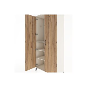 Hyperion Dolap 3 Raflı 2 Kapaklı Tek Askılı 88x44x195 Aytaşı-çam