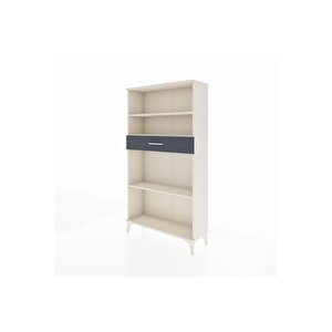 Arges Dolap 3 Raflı Tek Çekmeceli 88x30x163 Aytaşı-antrasit