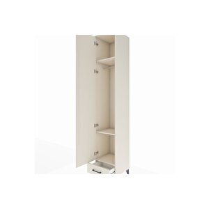 Hyperion Dolap 3 Raflı Tek Çekmeceli Tek Askılı 44x44x243 Aytaşı-aytaşı