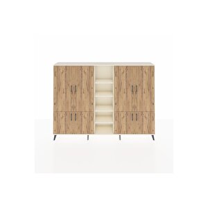 Arges Dolap 14 Raflı 8 Kapaklı 220x30x163 Aytaşı-çam/aytaşı