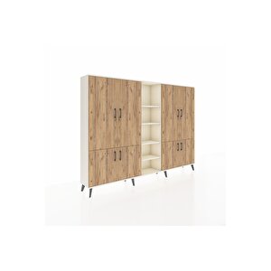 Arges Dolap 14 Raflı 8 Kapaklı 220x30x163 Aytaşı-çam/aytaşı