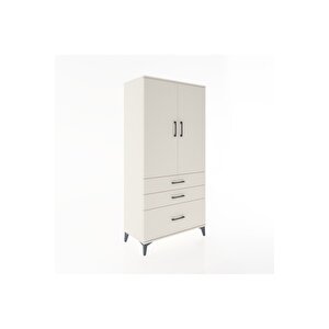 Hyperion Dolap 2 Raflı 3 Çekmeceli 2 Kapaklı 88x44x182 Aytaşı-aytaşı