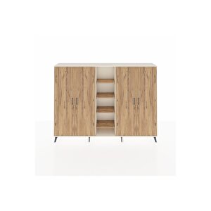 Arges Dolap 12 Raflı 4 Kapaklı 220x30x163 Aytaşı-çam