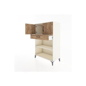 Hyperion Dolap 2 Raflı Tek Çekmeceli 2 Kapaklı 88x44x134 Aytaşı-çam
