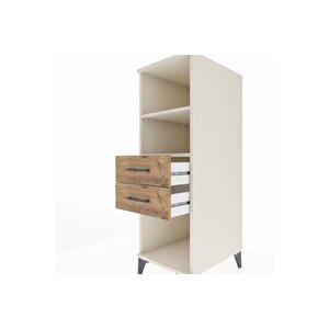 Kronos Dolap 2 Raflı 2 Çekmeceli 44x59x134 Aytaşı-çam