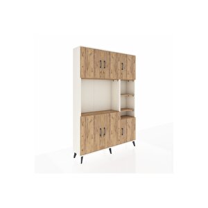 Arges Gardrop 10 Raflı 6 Kapaklı 132x30x195 Aytaşı-çam