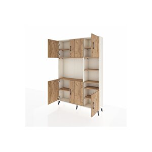 Arges Gardrop 10 Raflı 6 Kapaklı 132x30x195 Aytaşı-çam