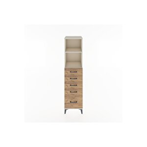 Hyperion Dolap 2 Raflı 5 Çekmeceli 44x44x182 Aytaşı-çam