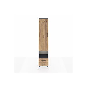 Arges Dolap 5 Raflı 2 Çekmeceli Tek Kapaklı 44x30x221 Antrasit-çam